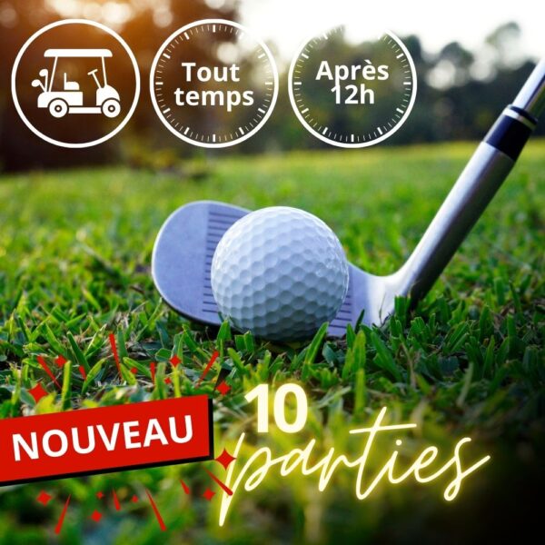Livret de 10 parties - Tout temps, après 12h - avec voiturette
